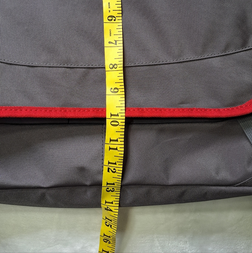 Samsonite Modern Laptop Computer Bag Shouldecross Charcoal Heather - Picture 3 of 15